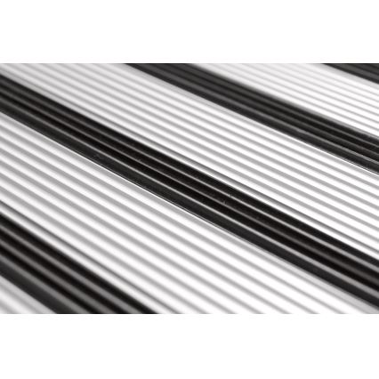 WENKO 601011100 - ALU-DESIGN-tikkaat 44x101 cm hopea/musta