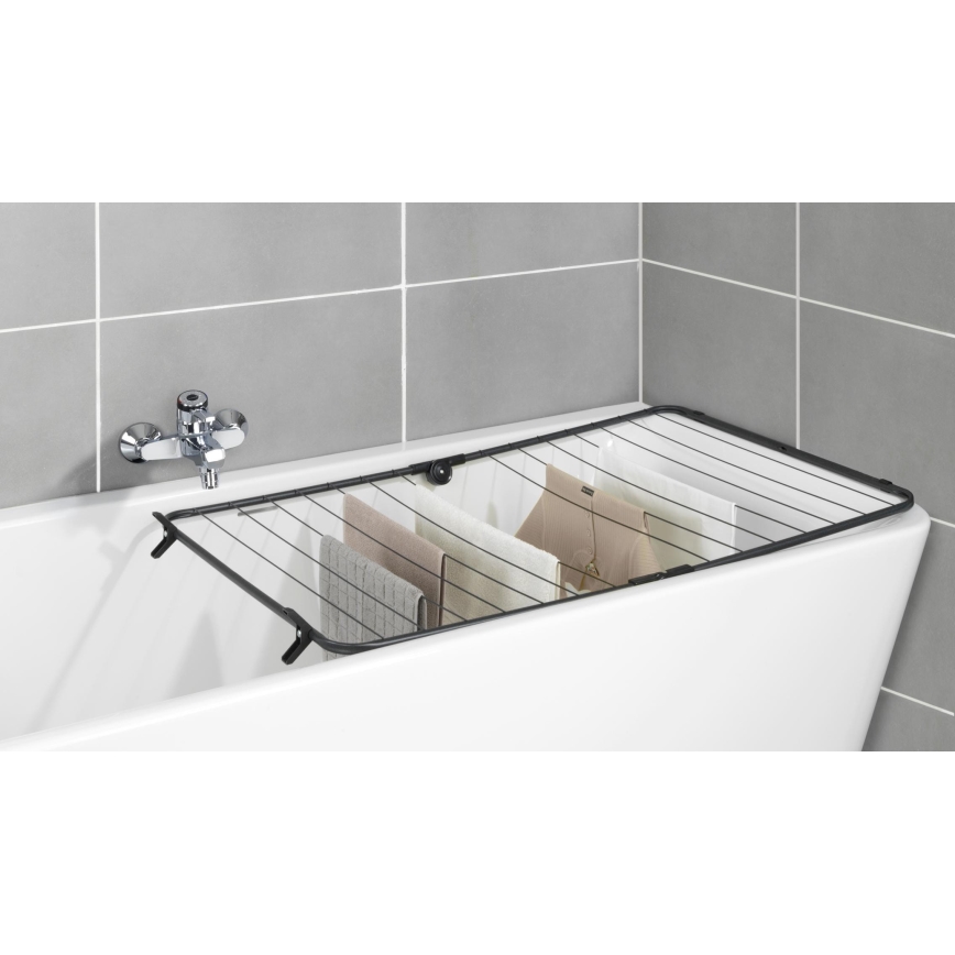 WENKO 63003100 - Pyykinkuivausteline CHAMPION 65x114 cm musta