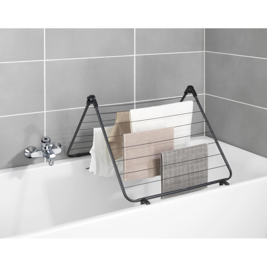 WENKO 63003100 - Pyykinkuivausteline CHAMPION 65x114 cm musta