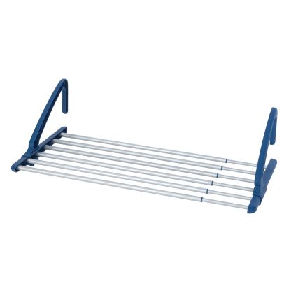 WENKO 63005800 - Pyykinkuivausteline 37,5x21 cm ruostumaton teräs/hopea/sininen