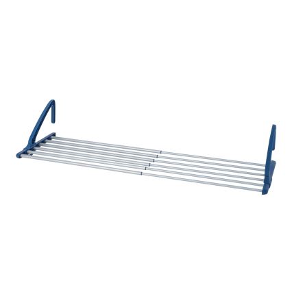 WENKO 63005800 - Pyykinkuivausteline 37,5x21 cm ruostumaton teräs/hopea/sininen