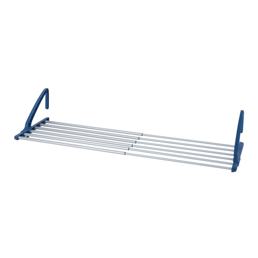 WENKO 63005800 - Pyykinkuivausteline 37,5x21 cm ruostumaton teräs/hopea/sininen