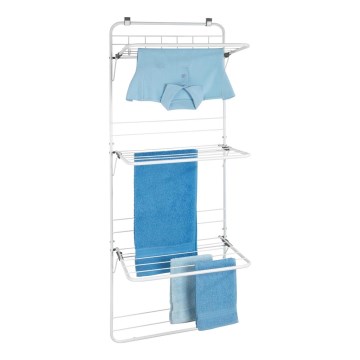 WENKO 63010800 - Pyykinkuivausteline 51x142 cm valkoinen/harmaa