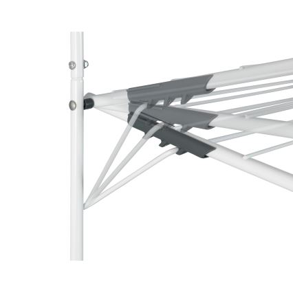 WENKO 63010800 - Pyykinkuivausteline 51x142 cm valkoinen/harmaa