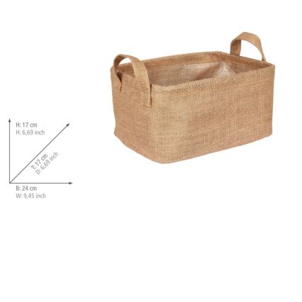 WENKO 64471100 - JUNA-kori 24x17 cm, ruskea