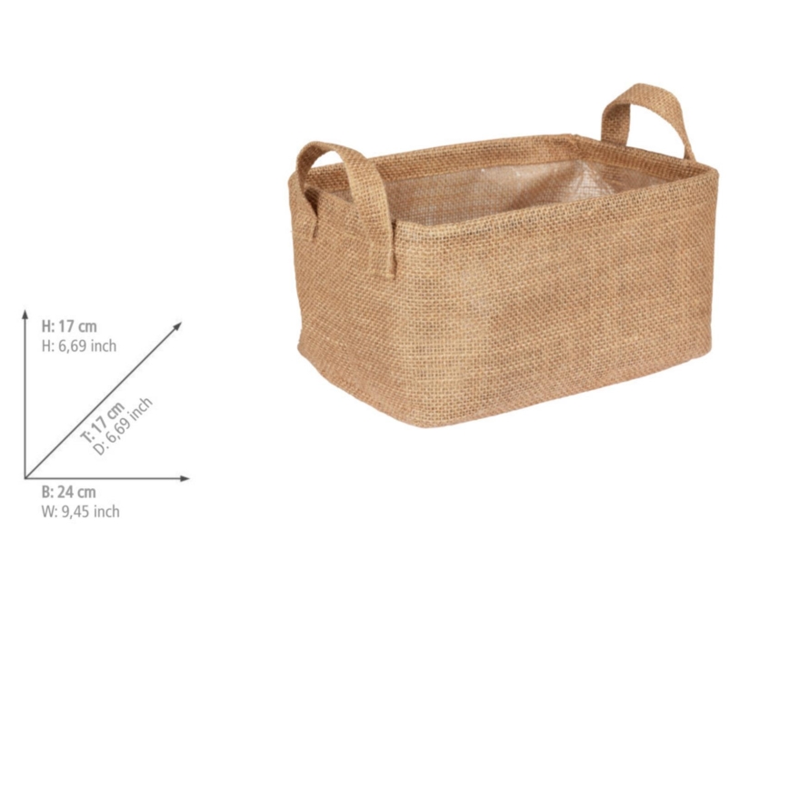 WENKO 64471100 - JUNA-kori 24x17 cm, ruskea