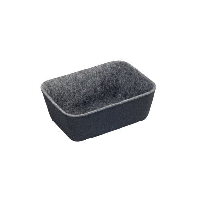 WENKO 64502100 - FELT-laatikkojärjestäjä 28,5 x 20 cm, harmaa