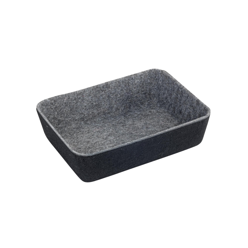 WENKO 64502100 - FELT-laatikkojärjestäjä 28,5x20 cm harmaa