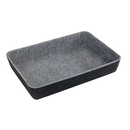 WENKO 64502100 - FELT-laatikkojärjestäjä 28,5x20 cm harmaa
