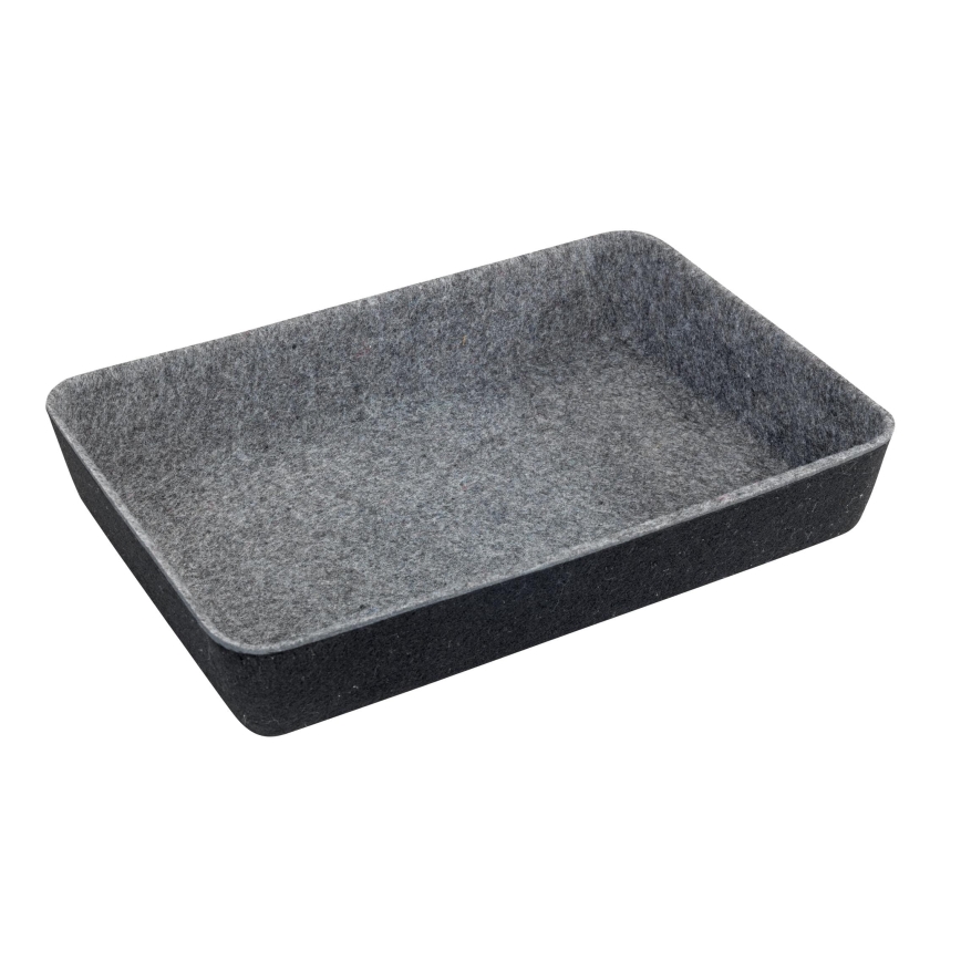 WENKO 64502100 - FELT-laatikkojärjestäjä 28,5x20 cm harmaa