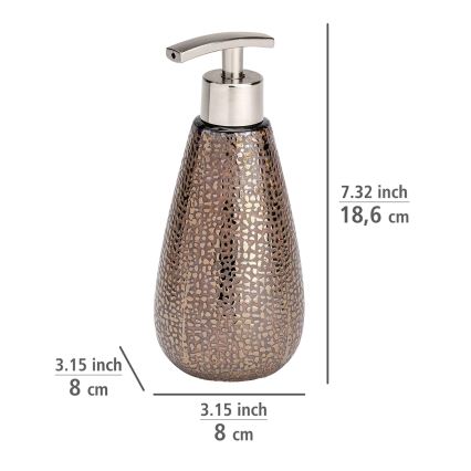 WENKO 69109800 - Kylpyhuonesetti MARRAKESH 12,5x41 cm ruskea