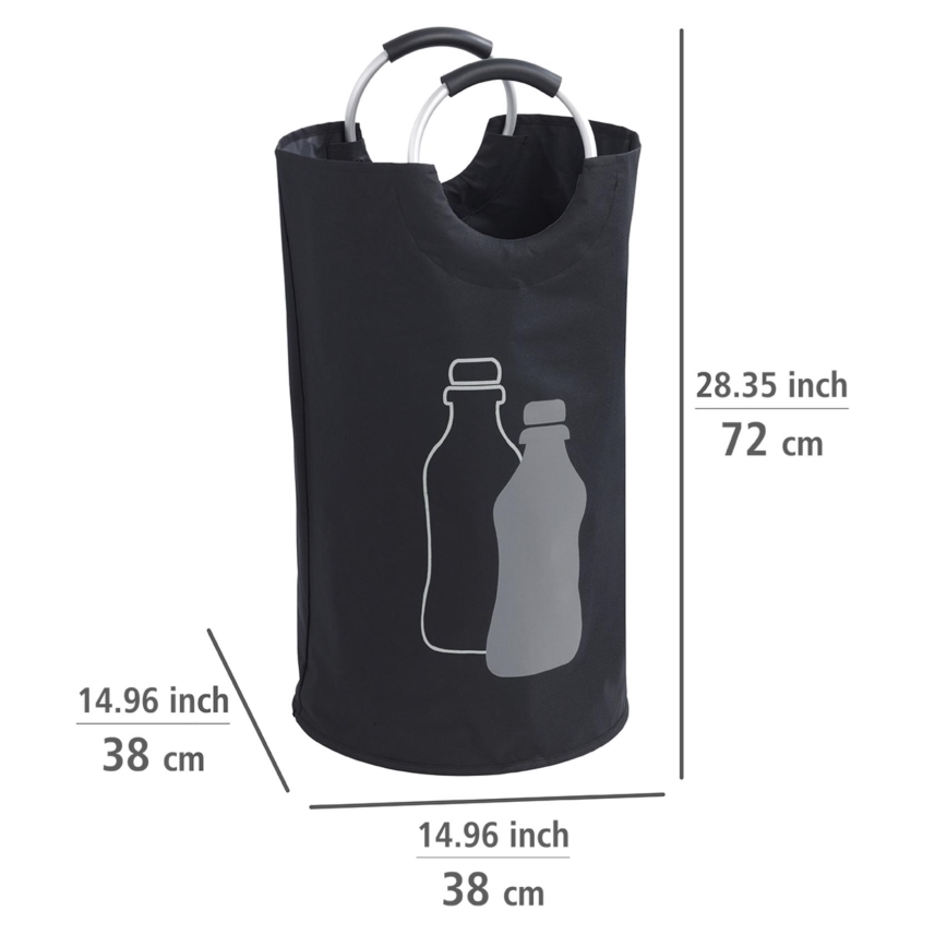 WENKO 69767800 - JUMBO-kassi 38x72 cm musta