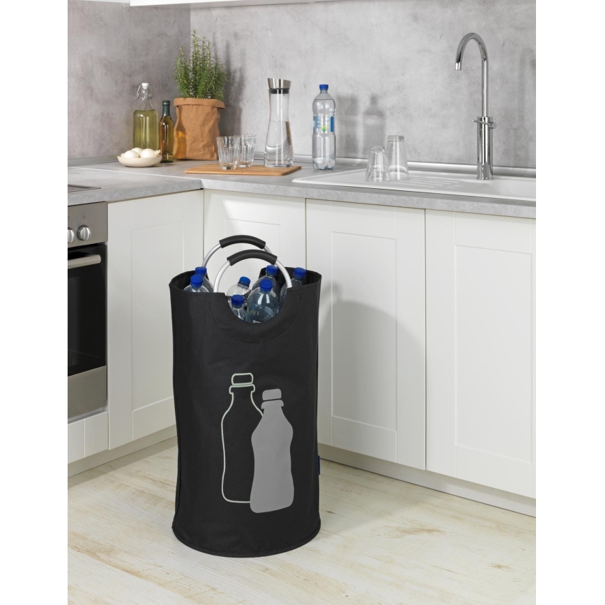 WENKO 69767800 - JUMBO-kassi 38x72 cm musta