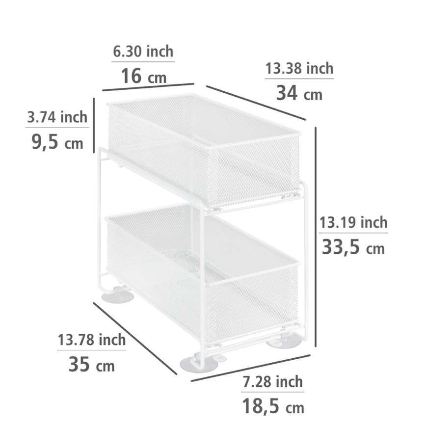 WENKO 69769800 - GIOMA-kiinnike 35x33,5 cm valkoinen