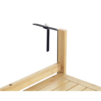 WENKO 69806800 - Pöytä WAIKIKI 64x65 cm valkoinen/ruskea