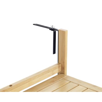 WENKO 69806800 - Pöytä WAIKIKI 64x65 cm valkoinen/ruskea