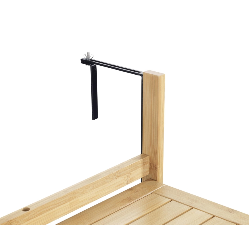 WENKO 69806800 - Pöytä WAIKIKI 64x65 cm valkoinen/ruskea