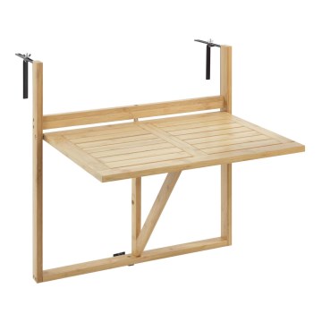 WENKO 69806800 - WAIKIKI-pöytä 64 x 65 cm valkoinen/ruskea