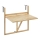 WENKO 69806800 - WAIKIKI-pöytä 64 x 65 cm valkoinen/ruskea