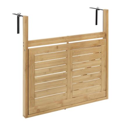WENKO 69806800 - WAIKIKI-pöytä 64 x 65 cm valkoinen/ruskea