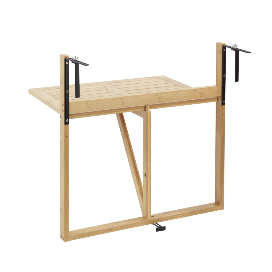 WENKO 69806800 - WAIKIKI-pöytä 64 x 65 cm valkoinen/ruskea