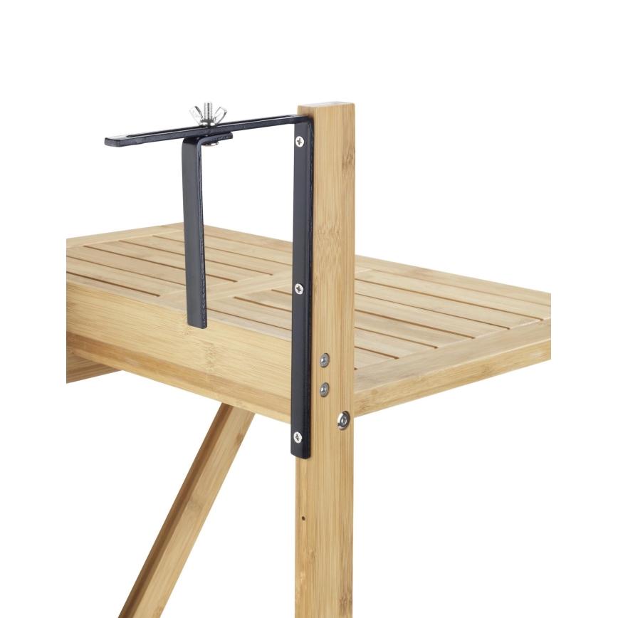WENKO 69806800 - WAIKIKI-pöytä 64 x 65 cm valkoinen/ruskea