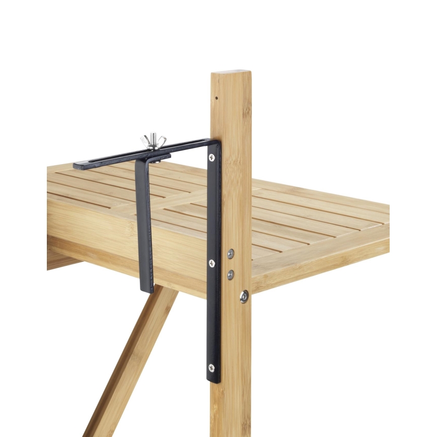 WENKO 69806800 - WAIKIKI-pöytä 64 x 65 cm valkoinen/ruskea
