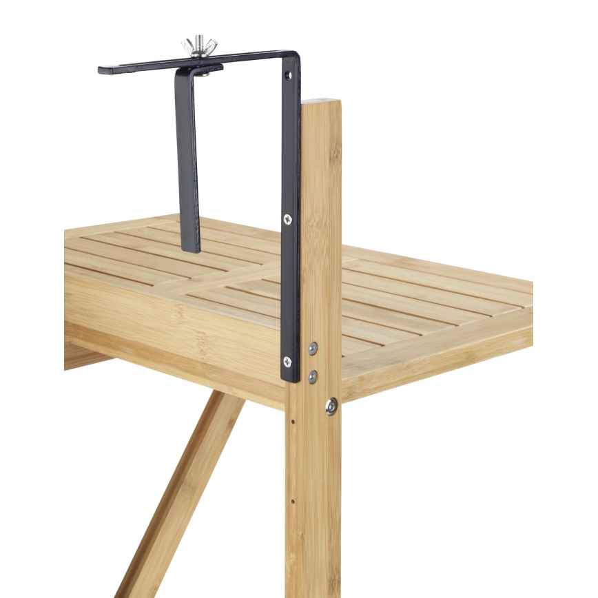 WENKO 69806800 - WAIKIKI-pöytä 64 x 65 cm valkoinen/ruskea