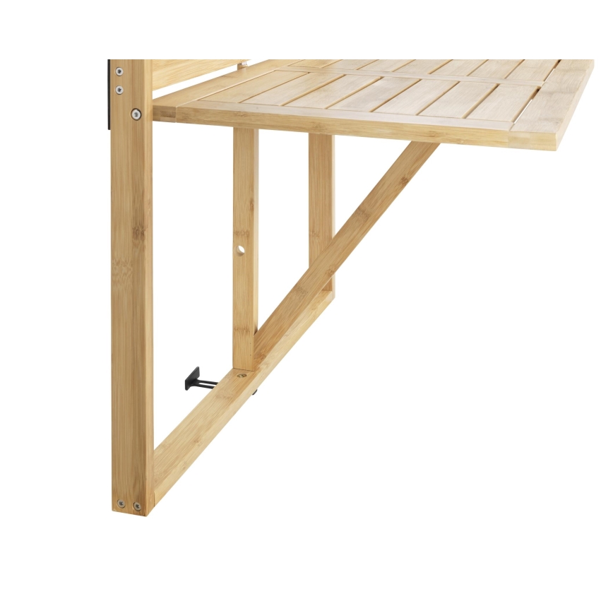 WENKO 69806800 - WAIKIKI-pöytä 64 x 65 cm valkoinen/ruskea