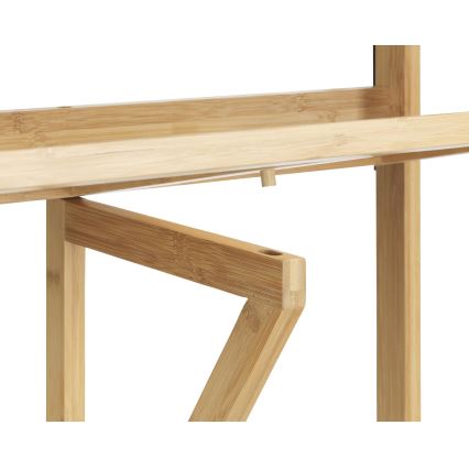 WENKO 69806800 - WAIKIKI-pöytä 64 x 65 cm valkoinen/ruskea