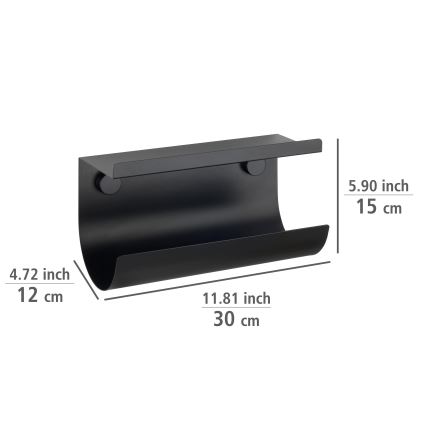 WENKO 71144800 - JET-rullapidike 30x15 cm, musta