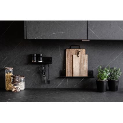 WENKO 71146800 - Maustepurkit JET 40x7,5 cm musta