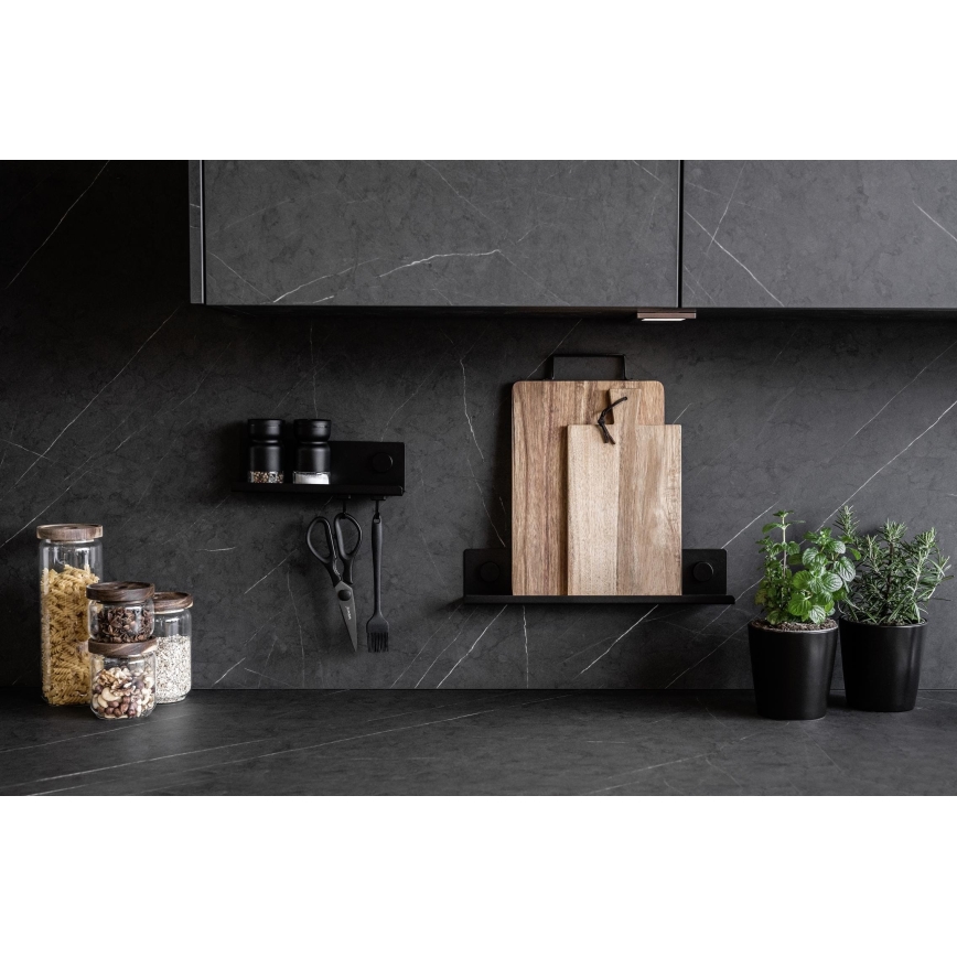 WENKO 71146800 - Maustepurkit JET 40x7,5 cm musta
