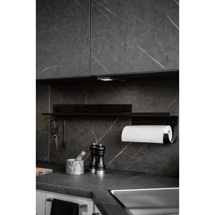 WENKO 71147800 - JET-hylly 25x7,5 cm musta