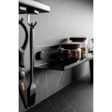 WENKO 71147800 - JET-hylly 25x7,5 cm musta