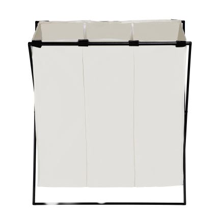 WENKO 71298800 - Pyykkikori TRIO 69x76 cm kerma/musta