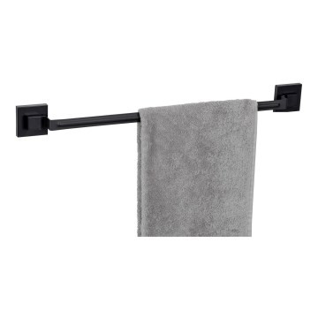 WENKO 71445800 - Pyyhetanko VACUUM-LOC QUADRO ED 60,5x6 cm musta