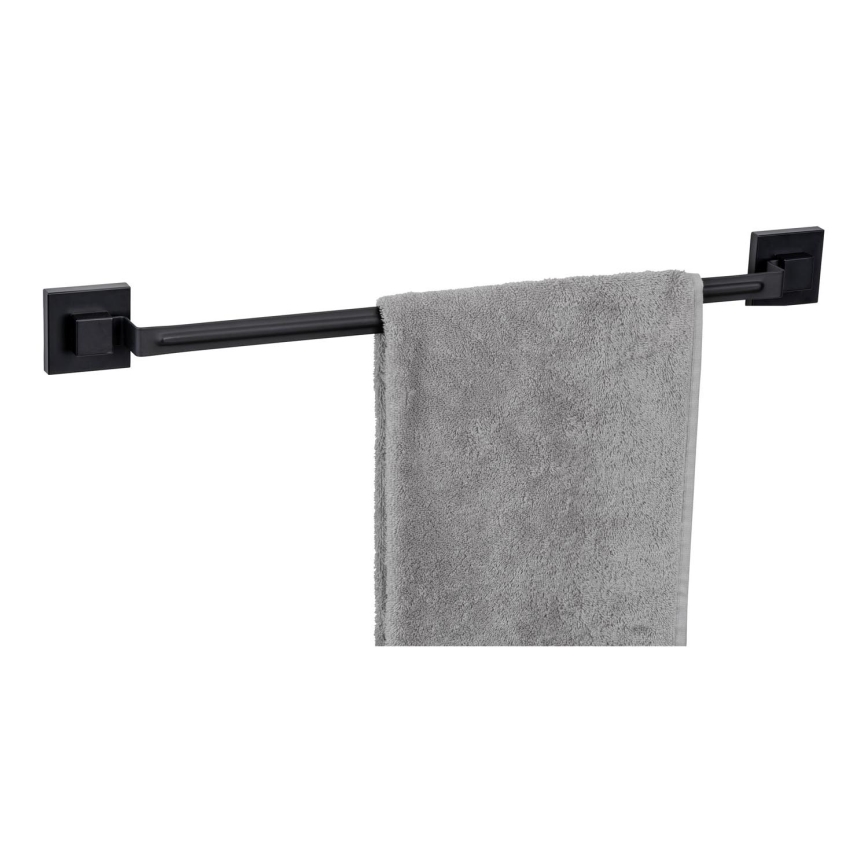 WENKO 71445800 - Pyyhetanko VACUUM-LOC QUADRO ED 60,5x6 cm musta
