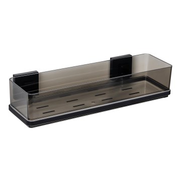 WENKO 71446800 - Hylly VACUUM-LOC QUADRO ED 38,5x14,5 cm musta