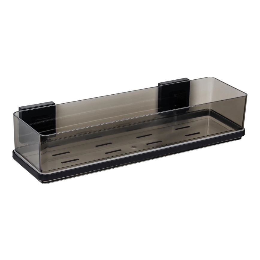 WENKO 71446800 - Hylly VACUUM-LOC QUADRO ED 38,5x14,5 cm musta
