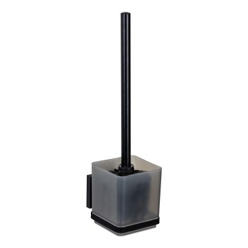WENKO 71450800 - WC-setti VACUUM-LOC QUADRO ED 9,5x37 cm musta