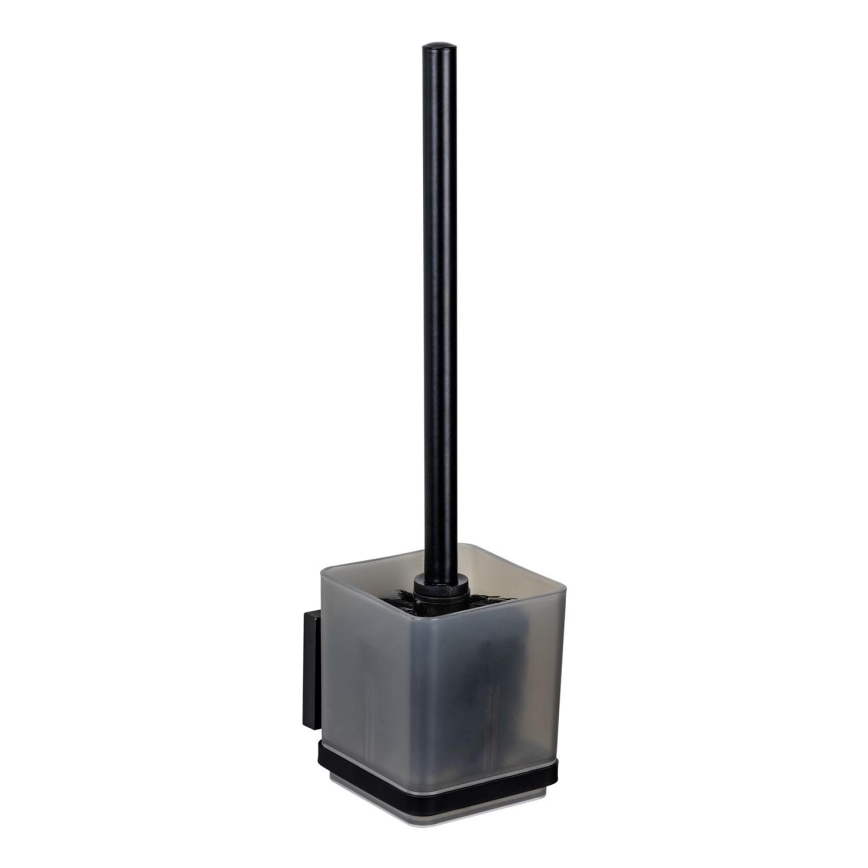 WENKO 71450800 - WC-setti VACUUM-LOC QUADRO ED 9,5x37 cm musta