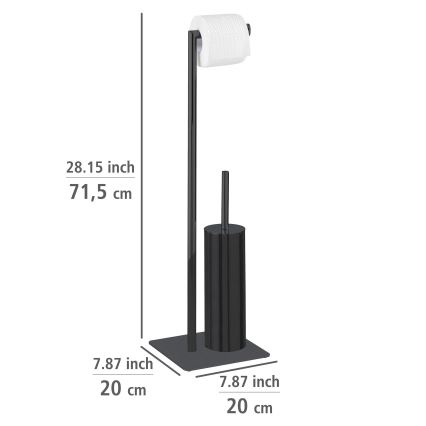 WENKO 71556800 - WC-setti RECCO 20x71,5 cm musta