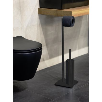WENKO 71556800 - WC-setti RECCO 20x71,5 cm musta