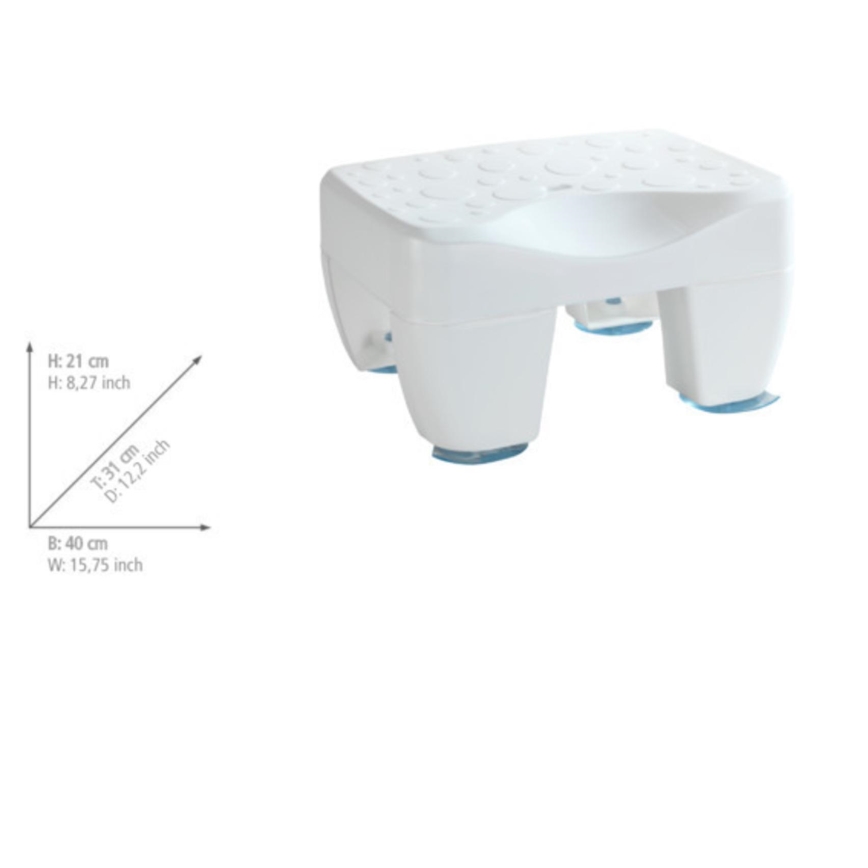 WENKO 73361100-Ammejakkara SECURA 40x31 cm valkoinen/läpinäkyvä
