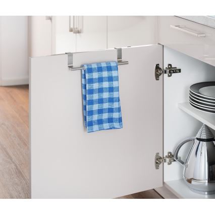 WENKO 79173100 - Pyyheteline TELESCOPE 7x6 cm ruostumaton teräs/hopea/musta