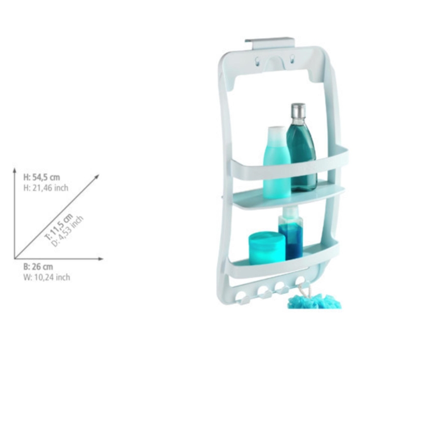 WENKO 8409100 - UNIVERSAL-hylly 26x54,5 cm valkoinen