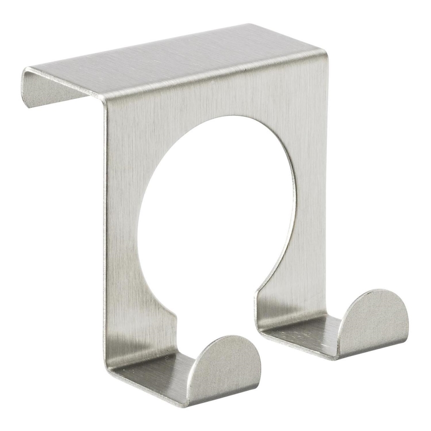 WENKO 8411100 - Koukku 5x5 cm ruostumaton teräs/hopeanvärinen