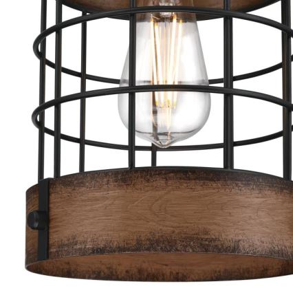 Westinghouse 61179 - Kattokruunu johdossa LANGSTON 1xE27/60W/230V barnwood