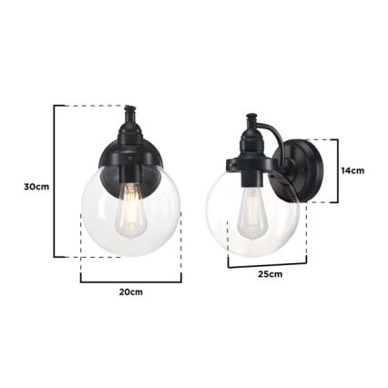 Westinghouse 61239 - Ulkoseinävalaisin EDDYSTONE 1xE27/60W/230V IP44